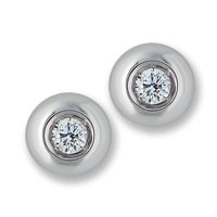 Pendientes Gemoro Mujer in Oro blanco Diamante OBE031B.04